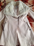 2015冬新款时尚外套韩版马甲羊毛呢大衣大毛领外套两件套中长女装