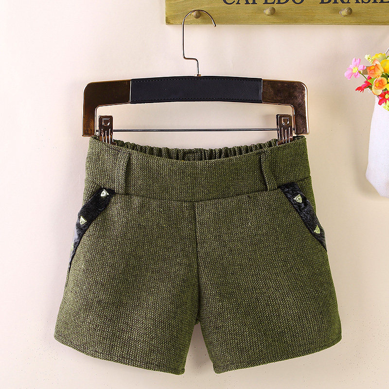 包邮新款宽松女式短裤女裤子秋冬女装休闲裤女韩版百搭