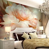 大型壁画 卧室沙发电视背景墙鹿林 欧式怀旧田园风格油画花卉壁画