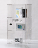 亚克力展示柜全透明玩具模型台有机玻璃四方盒饰品精品展柜陈列柜