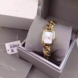 瑞士正品CK手表手镯金色方形手链钢带石英女表K5D23526/K5D2S121