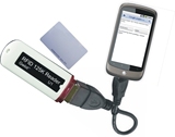 微型迷你低频RFID读卡器 125KHZ频率ID读卡器 U盘ID读卡器