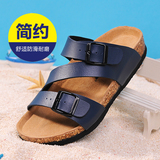 AUZ人字拖男夏季新款韩版大码男士拖鞋休闲时尚沙滩软木凉鞋拖鞋