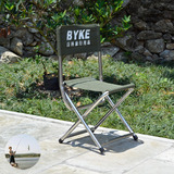 百科旅行用品 户外装备不锈钢折叠椅 便携凳子 钓鱼 露营靠背椅子
