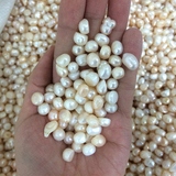 天然淡水珍珠散珠批发半成品裸珠异形 可医用DIY磨珍珠粉供佛称斤