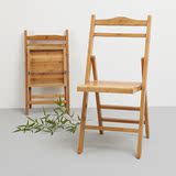 学生创意折叠靠背椅子楠竹实木制家用靠背餐椅环保宿舍家用懒人椅