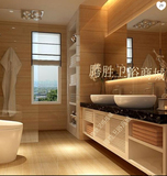 挂墙式北欧宜家浴室柜组合欧式1.6米台上双盆吊柜实木洗手台盆柜