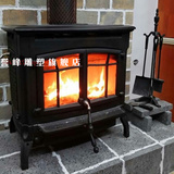 法国高级订制 高档烤瓷材质真火燃木铸铁取暖壁炉- 低调的奢华