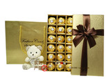 包邮进口费列罗巧克力礼盒装18金莎费雷罗生日七夕情人节礼物创意