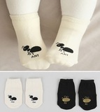 韩国秋冬季新款全棉卡通蚂蚁蜜蜂男女儿童袜婴儿宝宝防滑袜子