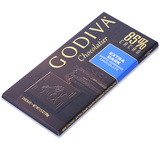 美国进口高迪瓦GODIVA歌帝梵85%可可黑巧克力砖排块片休闲零食品