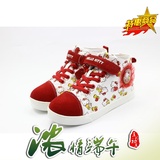 Hello Kitty凯迪猫儿童鞋子春秋季女童款鞋子高帮蕾丝运动鞋