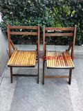 文革老木椅 折叠椅靠背椅上海老物件古董古玩杂项实木老家具道具