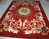 新西兰进口羊毛地毯中式欧式红色喜庆地毯客厅卧室会议室别墅地毯