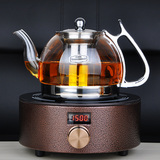 耐热电磁炉 玻璃壶不锈钢过滤大容量煮茶壶烧水壶电陶炉茶具套装