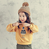 韩版童装女童春装卡通长袖卫衣中小童纯棉上衣宝宝套头衫百搭外套