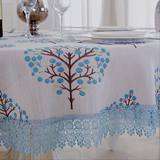 欧式高档餐桌布椅套椅垫餐桌布圆桌布艺台布奢华圆形桌布