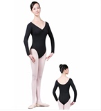 成人芭蕾舞练功服形体服长袖练功衣体操服女连体舍宾芭蕾舞服