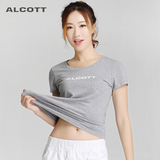 新款短袖女T恤运动上衣夏季薄款显瘦圆领学生纯棉t桖女装韩版