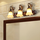 欧柏图 欧式镜前灯LED美式浴室卫生间梳妆台化妆镜前灯饰防水J102