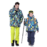 正品phibee菲比小象儿童滑雪服套装男童两件套亲子装加厚登山服