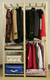 双人简易衣柜裸架组装木框架子加固特价结实螺丝衣橱实木衣服柜子
