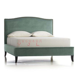 简约现代欧式美式软包双人布艺床1.5米1.8米高背床可定制卧室家具