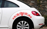 汽车改装饰品 汽车遮挡划痕车贴 个性贴花朵贴纸 轮毂轮眉花车贴