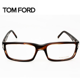 Tom Ford近视眼睛框时尚棕色精致板材方形框眼镜架FT5013
