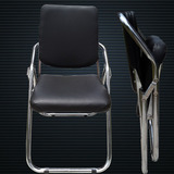 特价皮革加厚钢管折叠椅 会议室培训椅 会客洽谈接待椅 办公椅