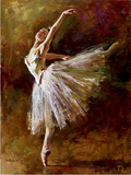 午后芭蕾DIY手绘数字油画芭蕾舞者数码油画4050舞蹈班装饰画包邮