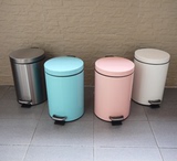 不锈钢垃圾桶脚踏欧式时尚创意家用卫生间厨房客厅卧室办公筒翻盖