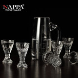 NAPPA水晶烈酒杯套装 进口白酒杯6只装 茅台酒杯吞杯一口杯分酒壶