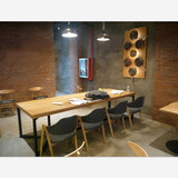 美式loft复古铁艺餐桌椅长方形实木餐桌会议桌书桌办公桌子工作台