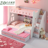 儿童上下床双层床拖床楼梯床梯柜套装组合床子母床高低床儿童家具