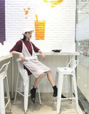 夏装新款韩版宽松中长款T恤+蕾丝网纱连衣裙休闲时尚套装两件套女