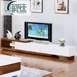 银月亮电视柜 现代简约大小户型客厅组合家具可伸缩储物地柜新款