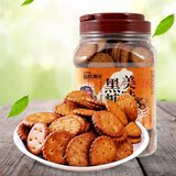 台湾进口 自然素材焦糖黑糖饼干代餐饼干休闲零食 多省包邮365g