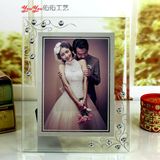 韩式水晶摆台5寸6寸7寸8寸10寸影楼婚纱摄影画框玻璃创意相框