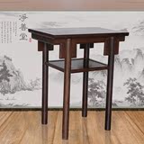 中式仿古家具实木平头条案 红木桥台明式供桌香案 双层玄关桌边桌
