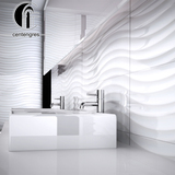 尚简瓷砖 厨房卫生间瓷砖3D立体纯白内墙砖釉面砖背景墙简约现代