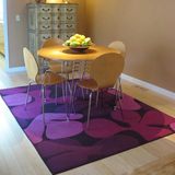 华伟手工腈纶地毯 客厅茶几卧室餐厅定制 时尚家用紫色典雅正品