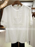 CCDD2016夏装专柜正品 名族风白色休闲衬衫上衣162R148 162r148