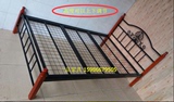 深圳简约现代1.2米1.5米单人床双人床铁艺床铁架床床架铁床钢木床