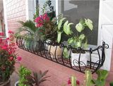 玉麟欧式铁艺窗台阳台花架户外壁挂花盆架花篮种菜置物架植物架