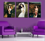 欧美装饰画美女人物艺术抽象无框画壁画客厅沙发背景挂画墙画