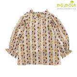 特价Moimoln韩国专柜正品代购15冬季女宝女童印花纯棉长袖衬衫
