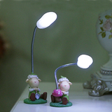 小羊迷你小台灯 创意树脂LED小夜灯卡通学生护眼灯可爱桌面摆件