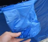 大号55＊80亮蓝色手提背心袋服装被子打包搬家袋垃圾袋90个 塑料