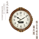 欧式挂钟 静音客厅钟 创意钟表 美式古典钟表 高档挂表 TFB8089E